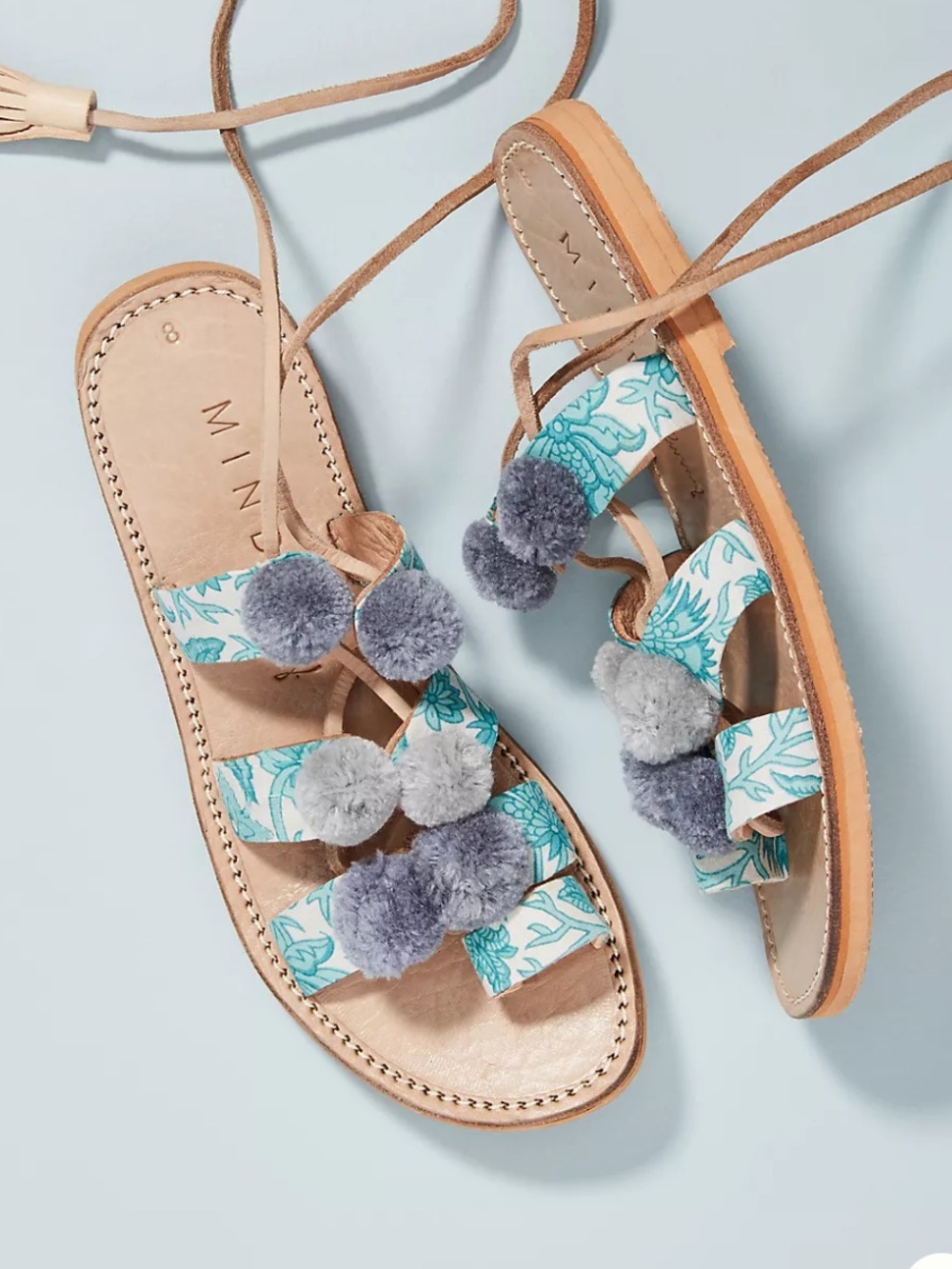 Minda Living x Anthropologie Pommed Gladiator Sandals